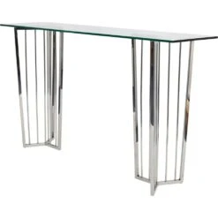Trina Glass Console Table - Stainless Steel -Tables Sales 0002 704344 b