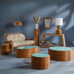 Jonathan Adler Riviera Oval Cocktail Table