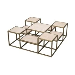 Eichholtz Smythson Coffee Table - Brushed Brass -Tables Sales 116626 3 1 1