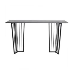 Trina Glass Console Table - Black -Tables Sales 704345 1