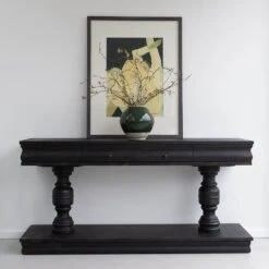 Lewes Console Table - Black -Tables Sales clovelly small distressed black console table bm7118s 1.3261 1