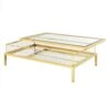 Eichholtz Harvey Rectangular Coffee Table - Gold