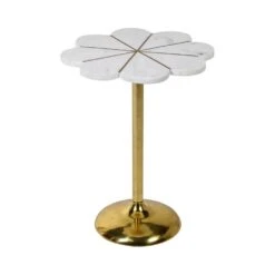 Daisy Marble Side Table