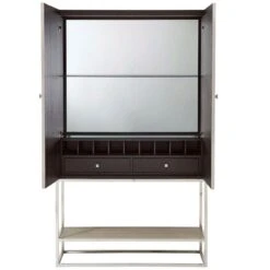 Theodore Alexander Townsend Bar Cabinet - Overcast -Tables Sales drinks cabinet overcast finish 3