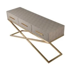 Hattie Console Table - Faux Shagreen -Tables Sales hattieconsoletable3 1