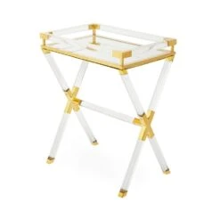 Jonathan Adler Jacques Tray Table - Brass -Tables Sales jacques tray table gold 4