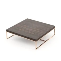 Laskasas S. Paulo Coffee Table -Tables Sales mesa centro eucalipto fume inox cobre 3