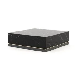 Laskasas Clea Coffee Table -Tables Sales mesa centro marmore preto inox dourado eucalipto cinza 3
