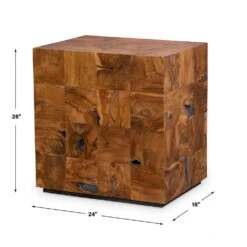 Uttermost Teak End Table - Caramel -Tables Sales r22875 7