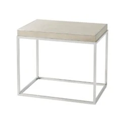 Theodore Alexander Fisher Side Table - Overcast