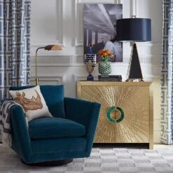 Jonathan Adler Talitha Cabinet - Brass