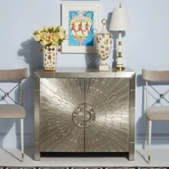 Jonathan Adler Talitha Cabinet - Nickel -Tables Sales talitha console 8