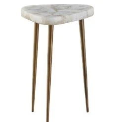 Fino Side Table With Agate Top - Tall -Tables Sales u225814 back